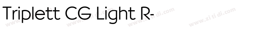 Triplett CG Light R字体转换